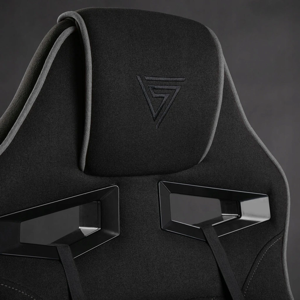Геймерское кресло sense7 knight fabric black and gray 12