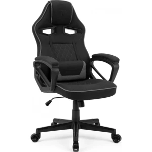 Геймерское кресло sense7 knight fabric black and gray