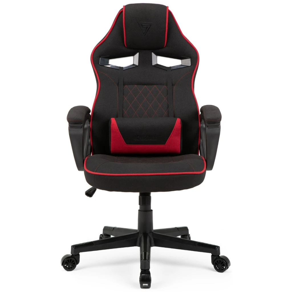 Геймерское кресло sense7 knight fabric black and red 2