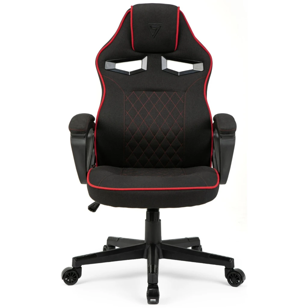 Геймерское кресло sense7 knight fabric black and red 3