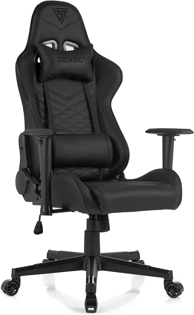 Геймерское кресло sense7 spellcaster black and gray 9