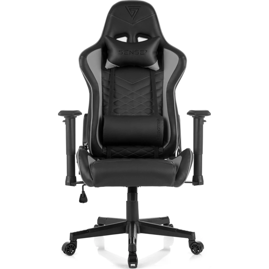 Геймерское кресло sense7 spellcaster black and gray 8