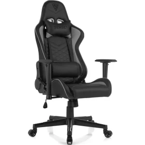 Геймерское кресло sense7 spellcaster black and gray