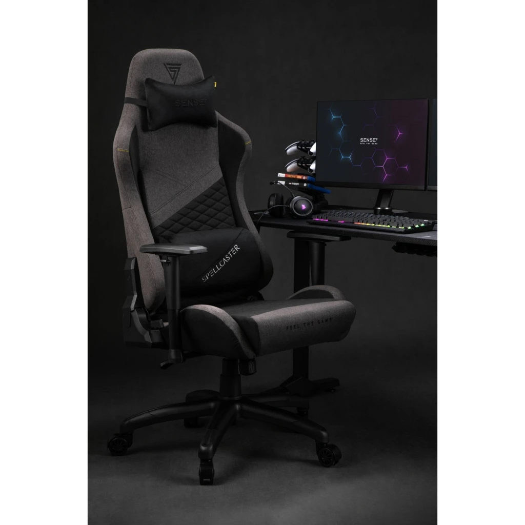 Геймерское кресло sense7 spellcaster senshi edition xl fabric gray 10