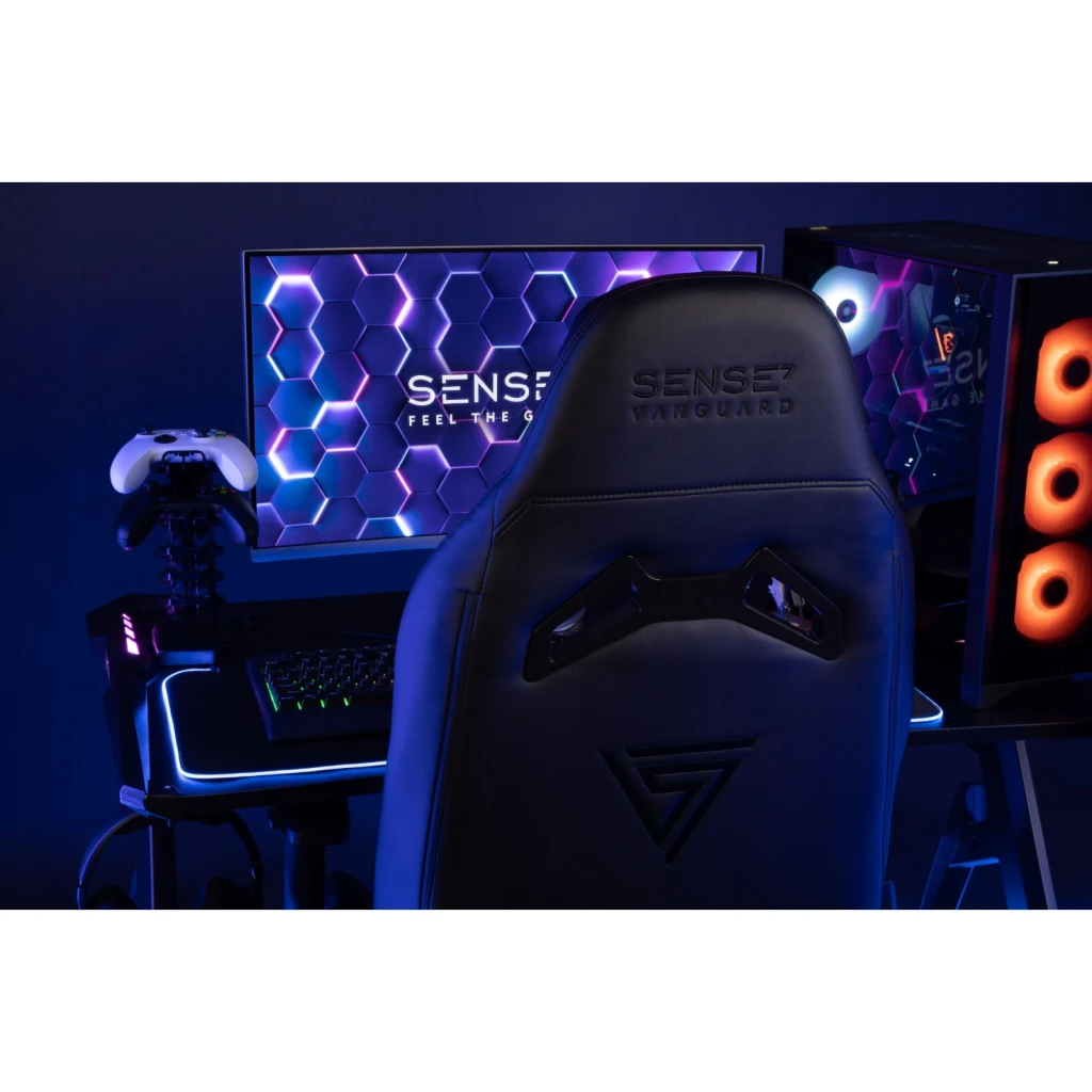 Геймерское кресло sense7 vanguard fabric black 12