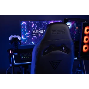 Геймерское кресло sense7 vanguard fabric black Thumbnail 12