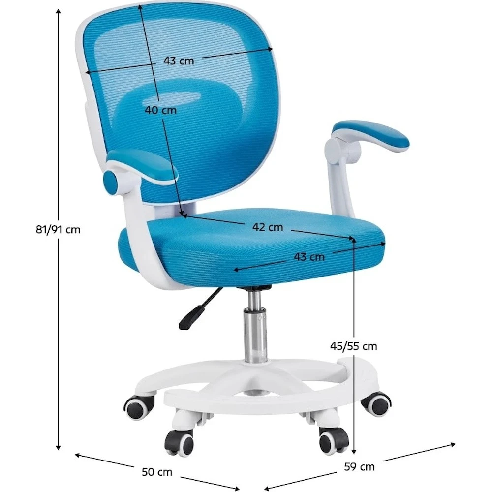 Scaun de birou xenos olaf blue 4