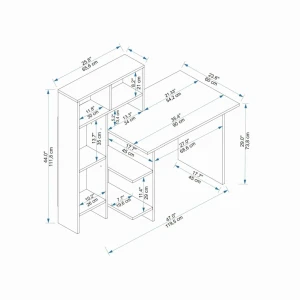 Birou hanah home bugra white oak Thumbnail 5