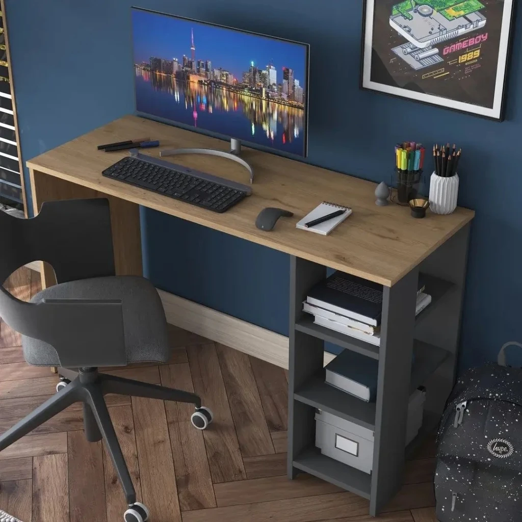 Birou rani ha108 walnut anthracite 2