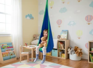 Подвесное кресло gardenline ham5264 blue Thumbnail 2