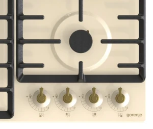 Газовая варочная панель gorenje gw 642 cli, бежевый Thumbnail 5