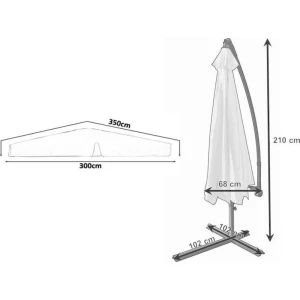 Зонт садовый gardenline gao2859 green Thumbnail 5
