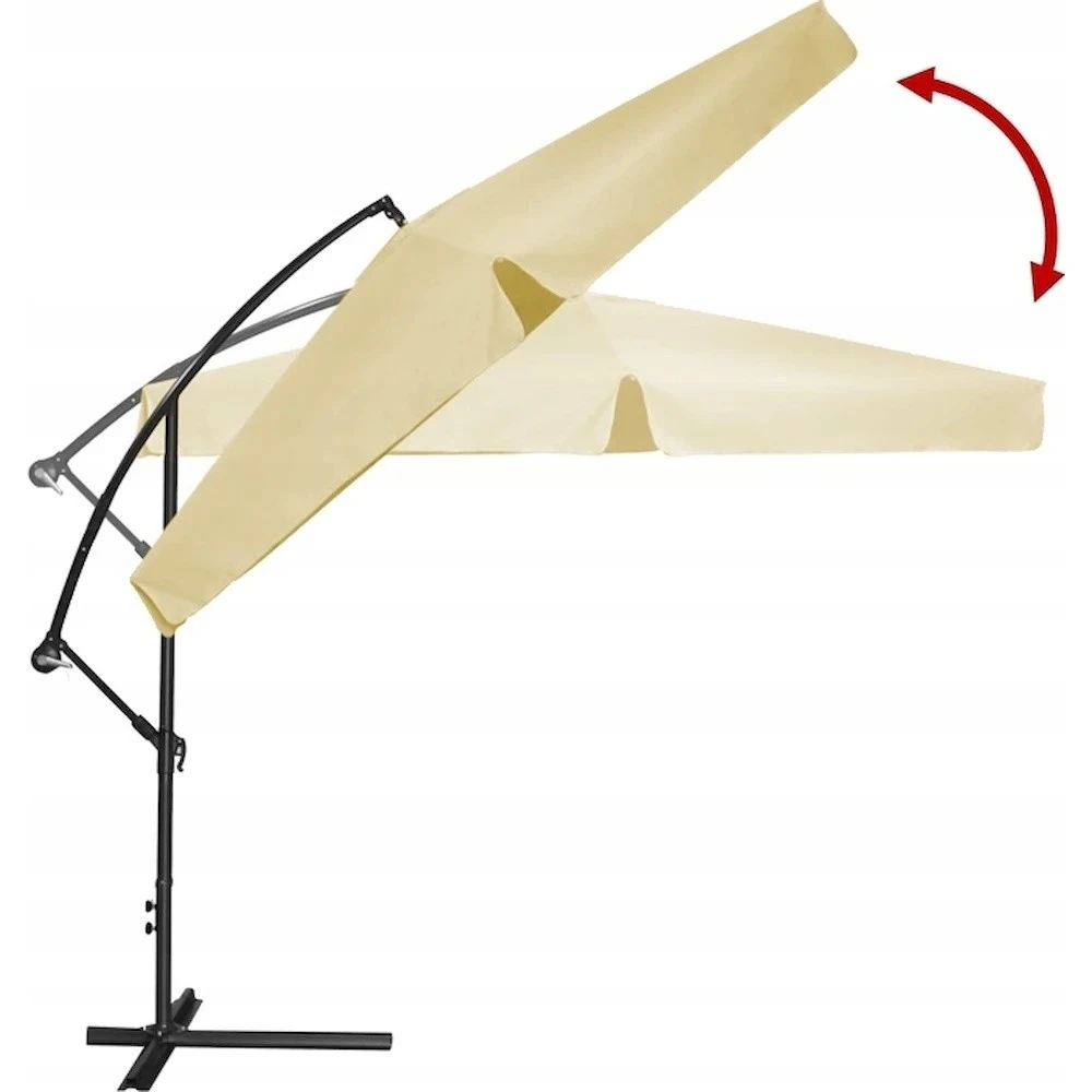 Umbrelă de gradină gardenline gao2866 beige 3