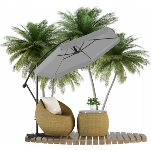 Umbrelă de gradină gardenline gao5316 grey Thumbnail 7