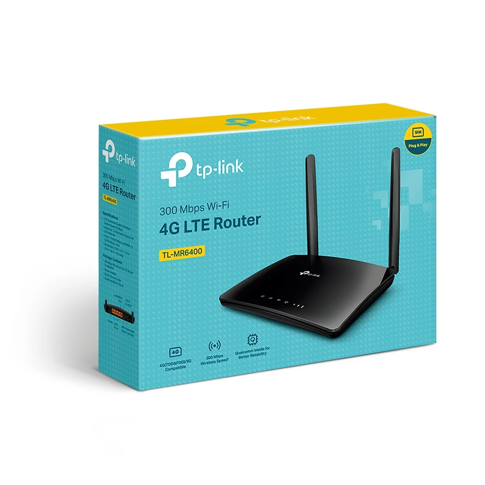 Router fără fir tp-link tl-mr6400, 4g, negru 3