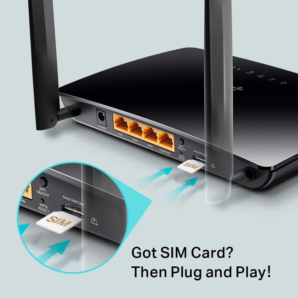 Router fără fir tp-link tl-mr6400, 4g, negru 6