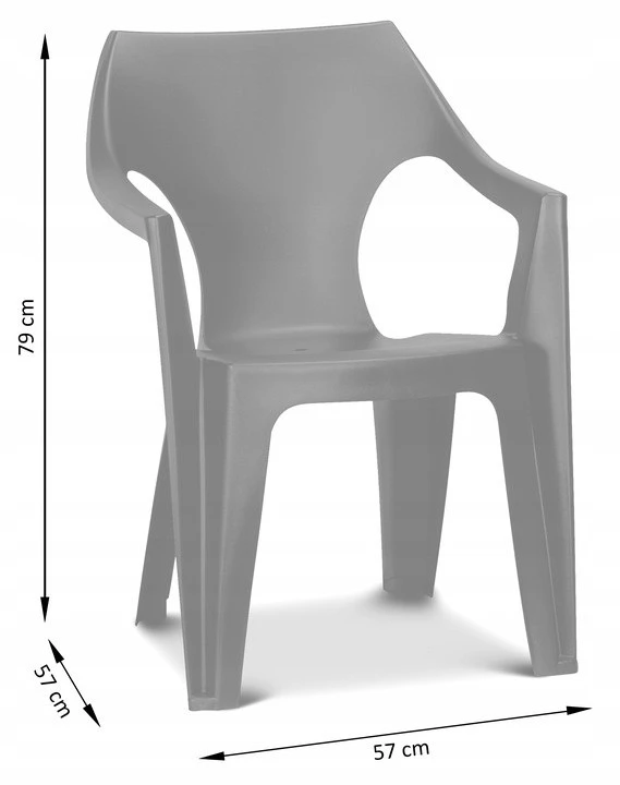 Scaun keter dante low back white (220573) 2