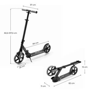 Trotinetă kinderkraft freely black (krfree00blk0000) Thumbnail 7