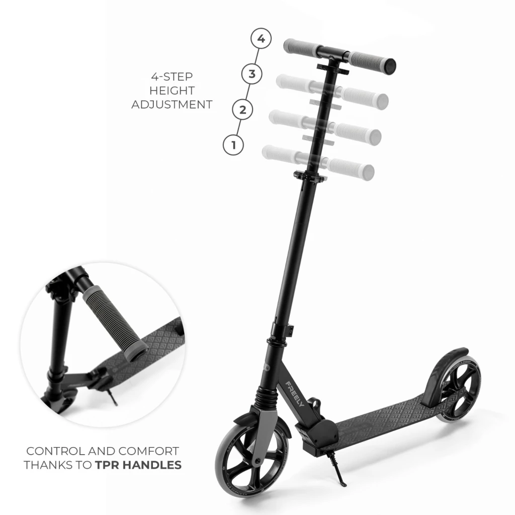 Trotinetă kinderkraft freely black (krfree00blk0000) 4