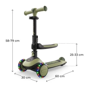 Самокат kinderkraft halley 2 2in1 green (krhall02gre0000) Thumbnail 2