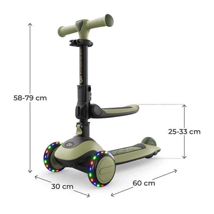 Самокат kinderkraft halley 2 2in1 green (krhall02gre0000) 3