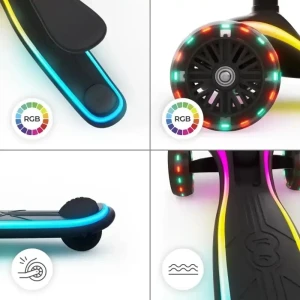 Самокат kinderkraft raket up black (krraup00blk0000) Thumbnail 2