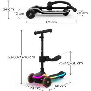 Самокат kinderkraft raket up black (krraup00blk0000) Thumbnail 8