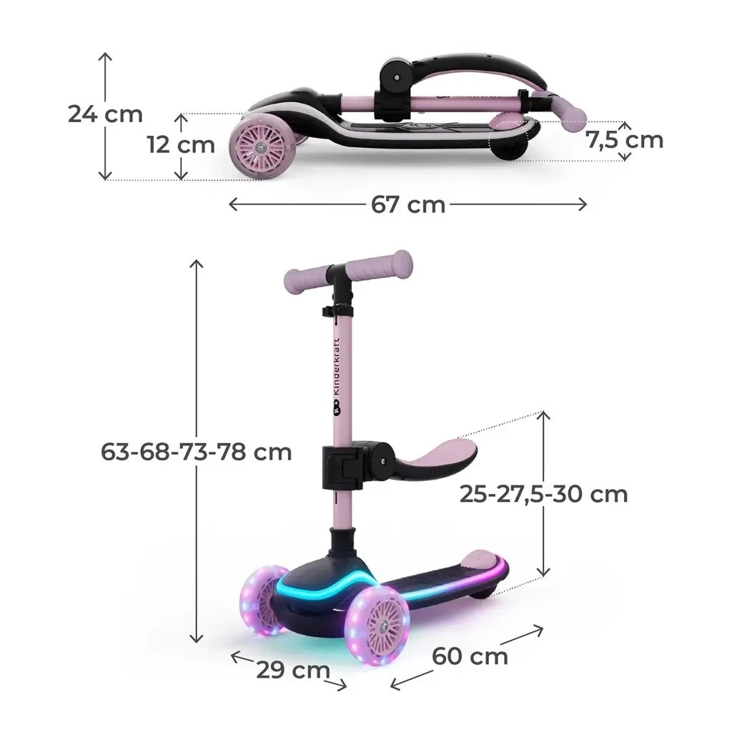 Самокат kinderkraft raket up pink (krraup00pnk0000) 6
