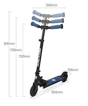 Trotinetă qplay honeycomb blue 4