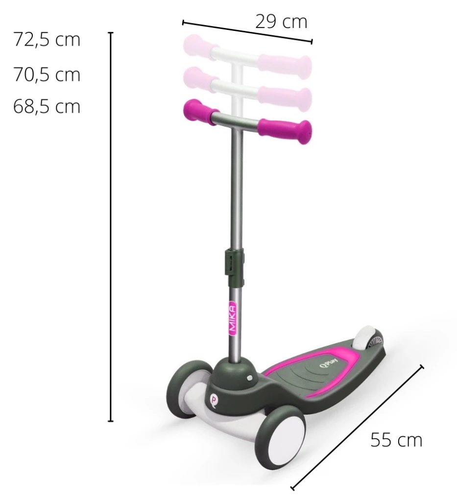 Самокат qplay mika pink 4