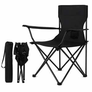 Scaun pliant pentru camping 4life at111 black