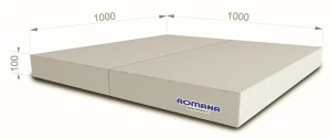 Мягкий щит (мат) romana (5.013.10) 1x1x0.1m grey Thumbnail 5