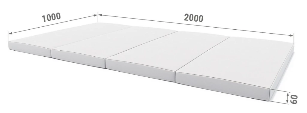 Мягкий щит (мат) romana (5.078.06) 2x1x0.06m grey 2
