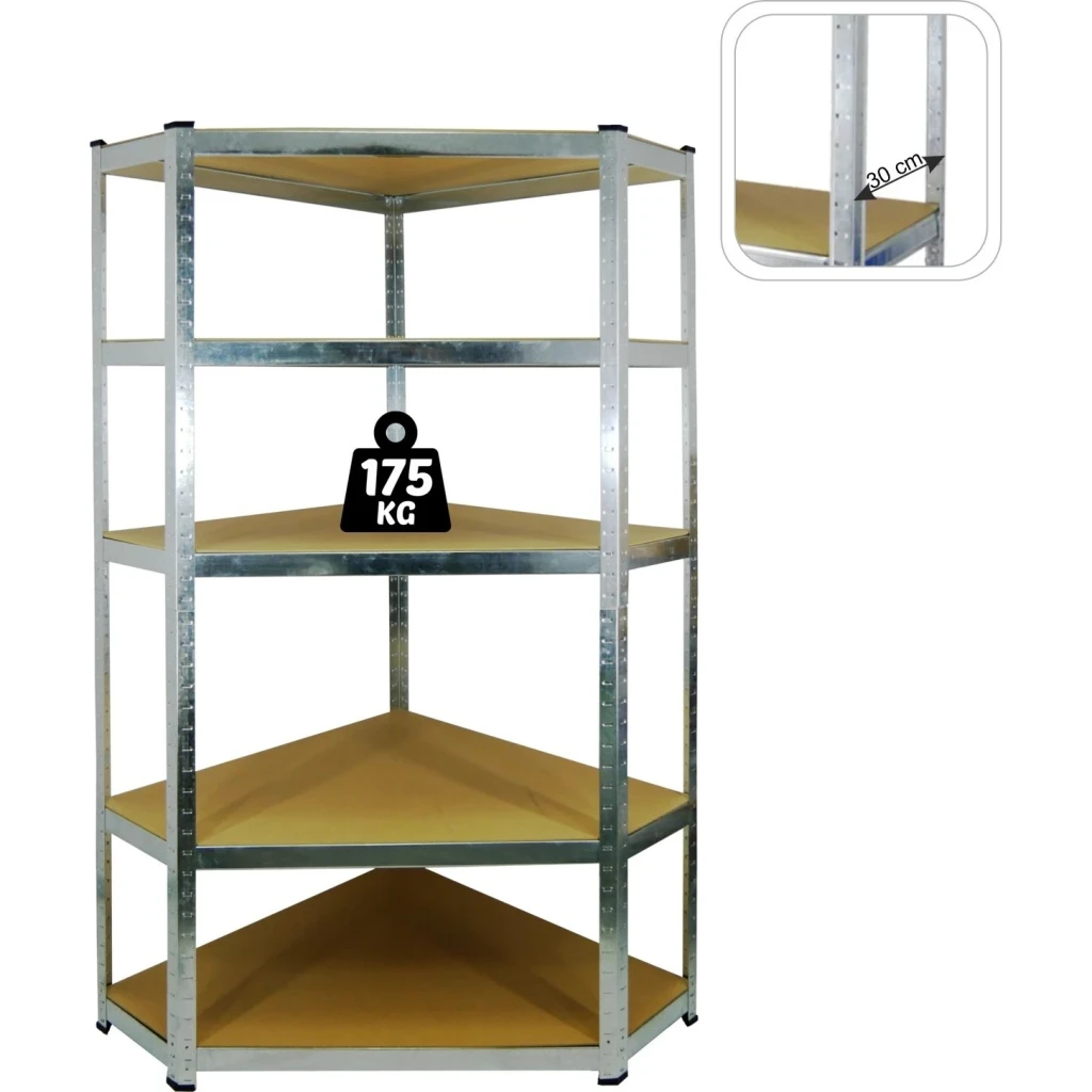 Стеллаж складской gardenline gwi0892 180x90x30cm 5