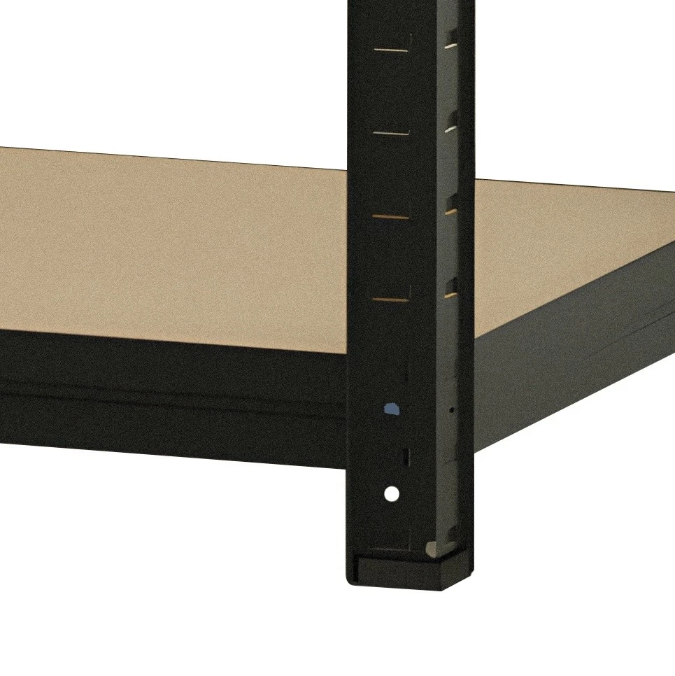 Стеллаж складской xenos smartline 180x90x40cm black 7
