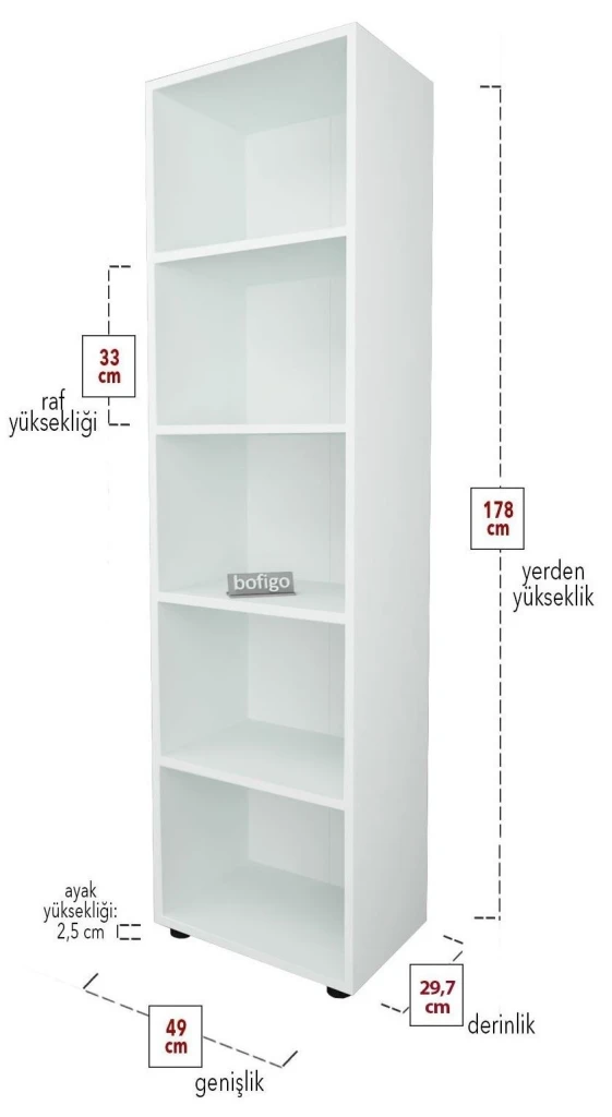 Стеллаж bofigo 13-25-01 white 6