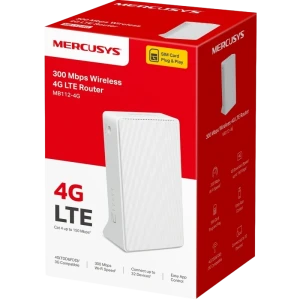 Router fără fir mercusys mb112-4g, wi-fi + 4g lte, alb Thumbnail 2
