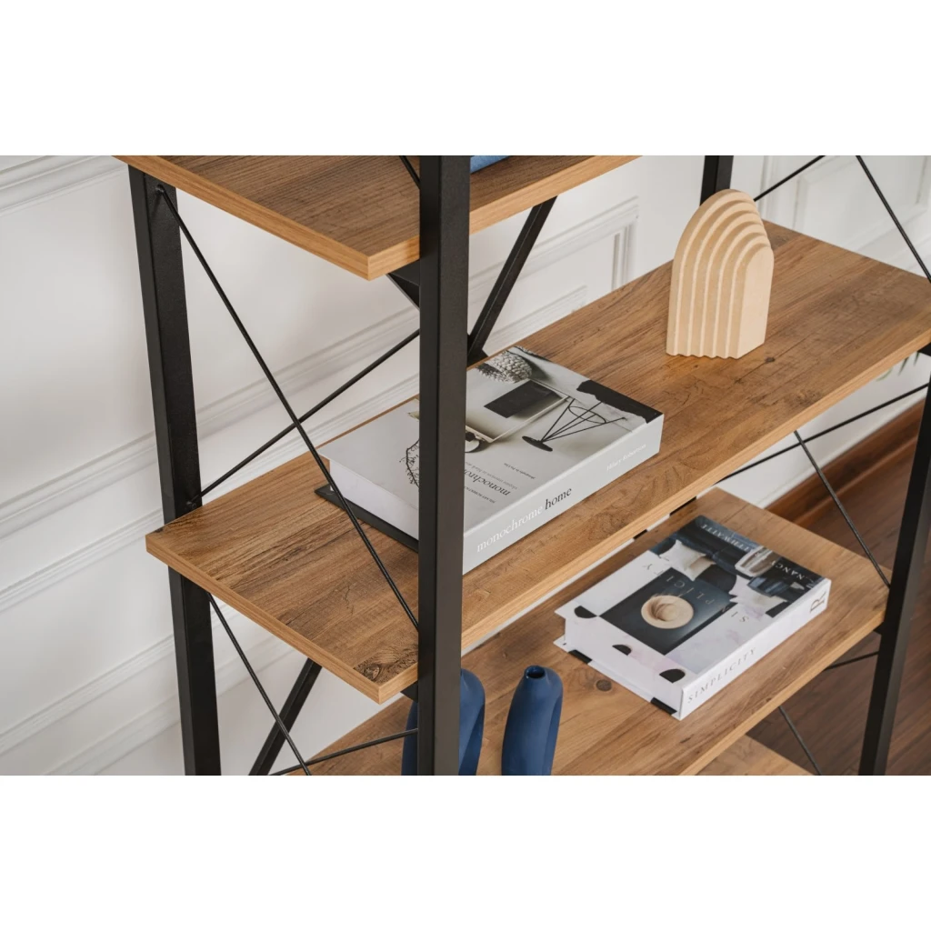 Стеллаж hanah home elysian atlantic pine black 4
