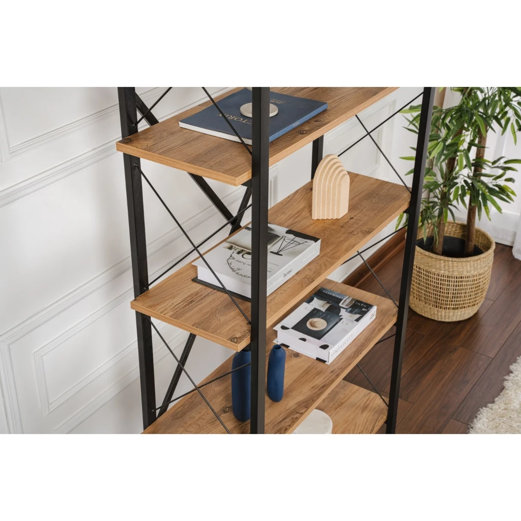 Стеллаж hanah home elysian atlantic pine black 3