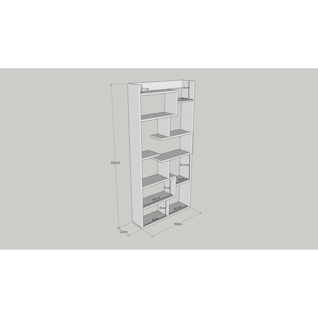 Стеллаж hanah home kuttap white 4