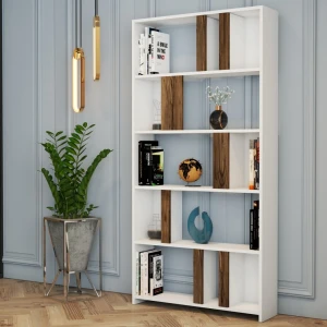 Стеллаж hanah home lima white walnut