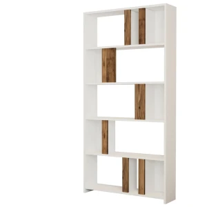 Стеллаж hanah home lima white walnut Thumbnail 4