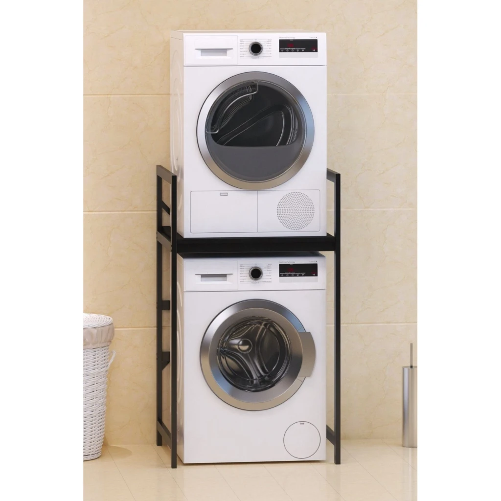 Стеллаж для стиральной машины hanah home c7 black 2
