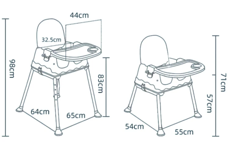 Scaun pentru hrănire 4play e-800 blue 4
