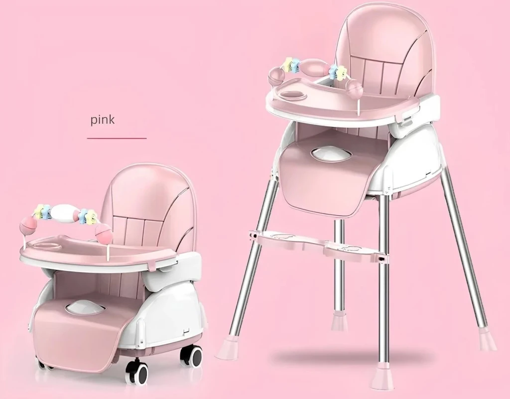 Стульчик для кормления 4play e-800 pink 2