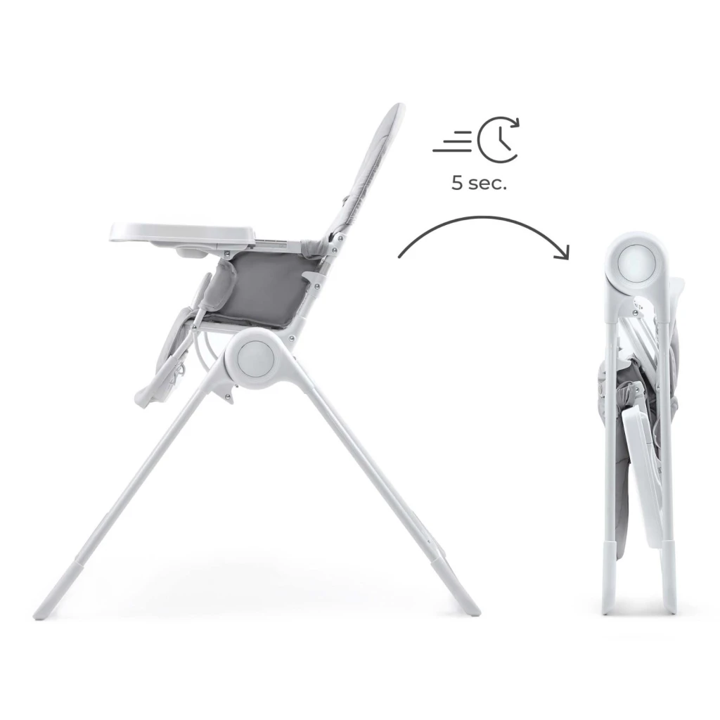 Стульчик для кормления kinderkraft binci light grey (khbinc00lgr0000) 2