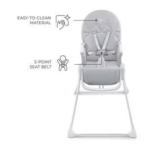 Стульчик для кормления kinderkraft binci light grey (khbinc00lgr0000) Thumbnail 5