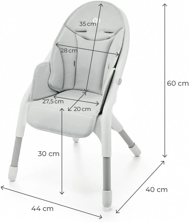 Стульчик для кормления kinderkraft dinnly 2in1 light grey (khdinn00lgr0000) 4