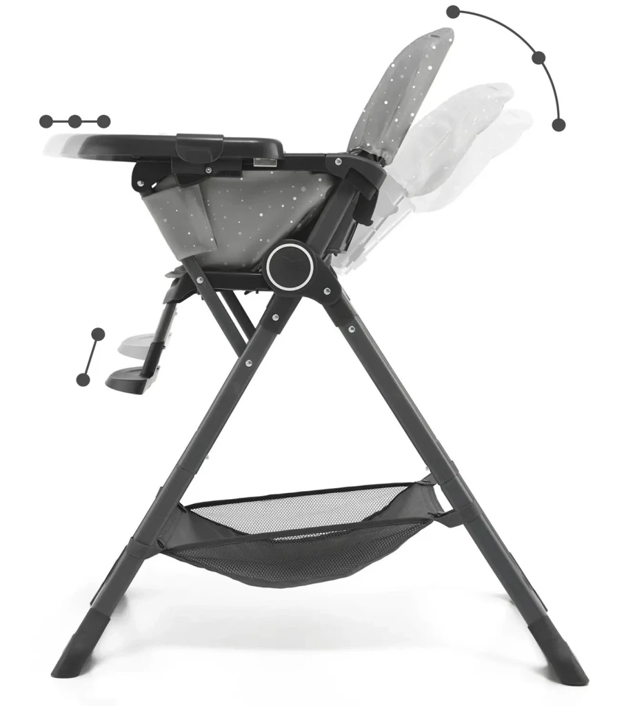 Стульчик для кормления kinderkraft foldee grey (khfold00gry0000) 9