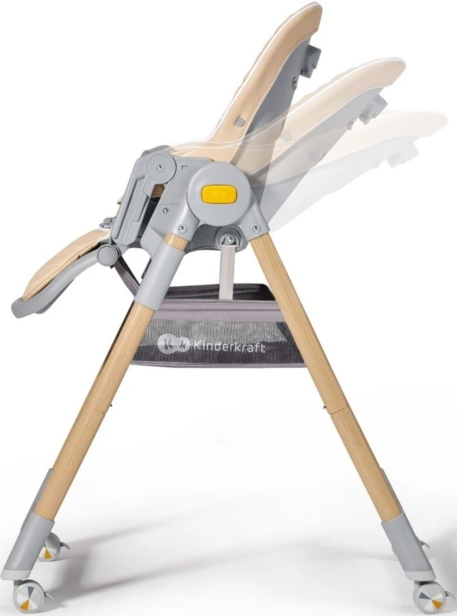 Стульчик для кормления kinderkraft lastree wood (khlast00begw000) 2